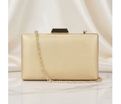 Společenská kabelka clutch zlatá 13