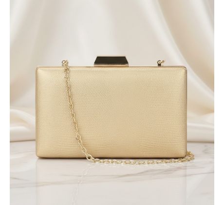 Společenská kabelka clutch zlatá 13