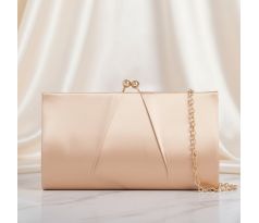 Společenská kabelka saténová zlatá 2