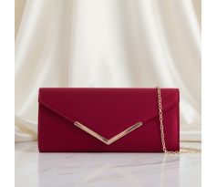 Společenská kabelka burgundy 2