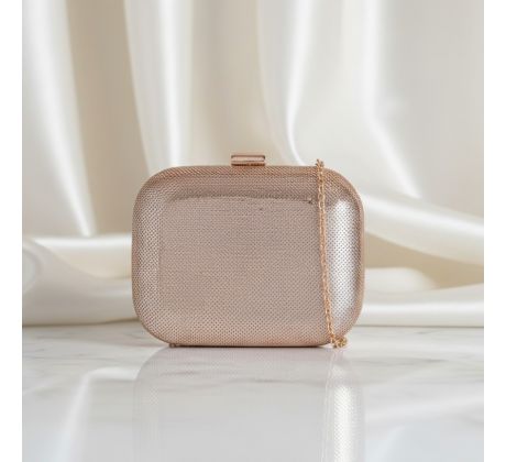 Společenská kabelka clutch zlatá 11