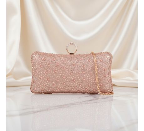 Společenská kabelka clutch šampaň 8