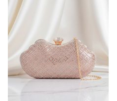 Společenská kabelka clutch šampaň 5