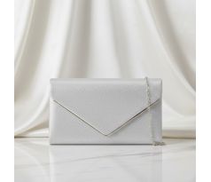 Společenská kabelka stříbrná 5