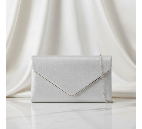 Společenská kabelka stříbrná 5