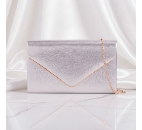 Společenská kabelka stříbrná 3