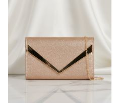 Společenská kabelka šampaň 2