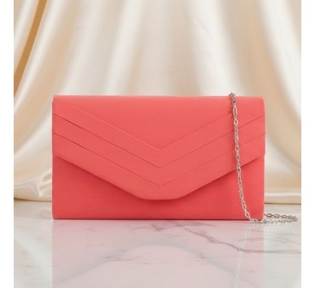 Společenská kabelka korálová