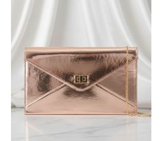 Společenská kabelka lesklá šampaň