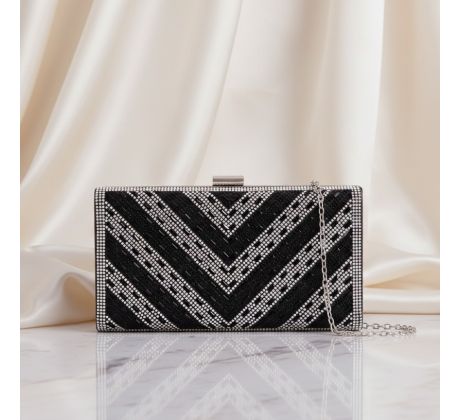 Společenská kabelka clutch černá