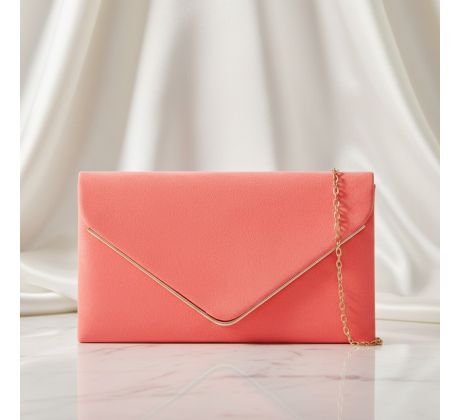 Společenská kabelka korálová 1