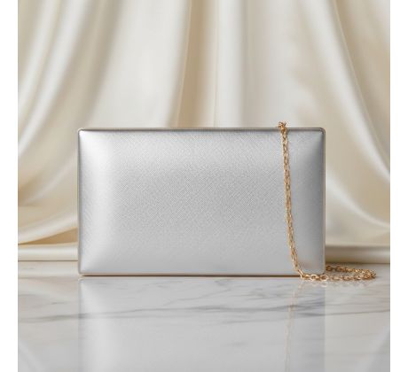 Společenská kabelka oboustranná černá a stříbrná