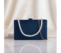 Společenská kabelka clutch modrá 2