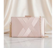 Společenská kabelka zdobená zlatá 1