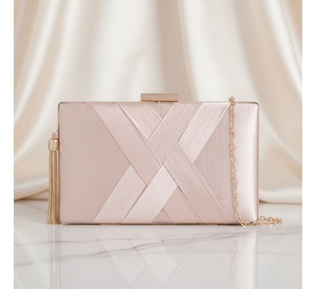 Společenská kabelka zdobená zlatá 1