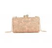 Společenská kabelka zdobená rose gold