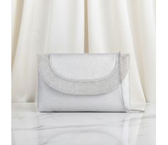 Společenská kabelka stříbrná 13