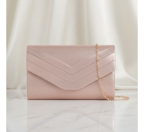 Společenská kabelka rose gold