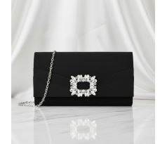 Společenská kabelka se sponou černá 1