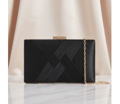 Společenská kabelka zdobená černá 3