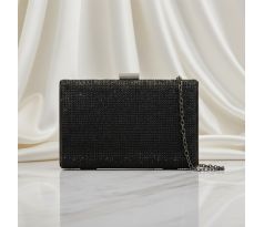 Společenská kabelka s kamínky černá 2