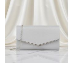 Společenská kabelka stříbrná 15