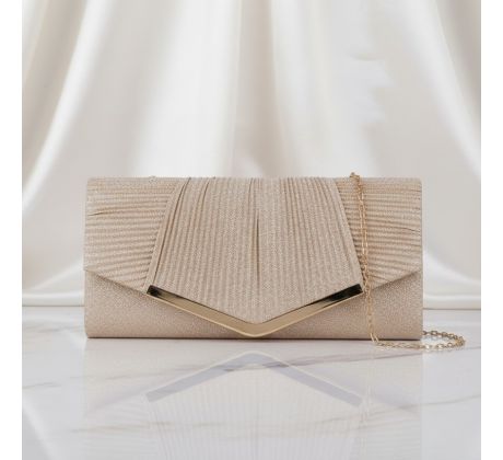 Společenská kabelka třpytivá zlatá 3