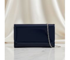 Společenská kabelka lesklá modrá