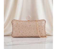 Společenská kabelka clutch zlatá 8