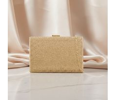 Společenská kabelka s kamínky zlatá 1