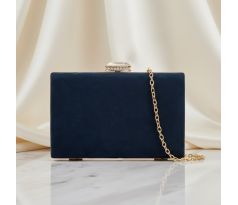 Společenská kabelka clutch modrá 1