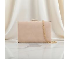 Společenská kabelka clutch nude 1