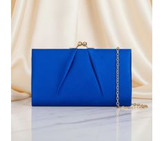 Společenská kabelka saténová královská modrá 1