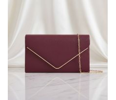Společenská kabelka burgundy 6
