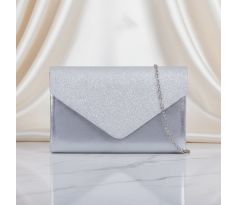 Společenská kabelka stříbrná 8