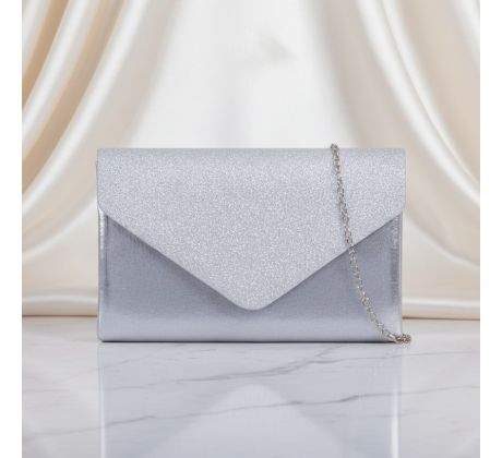 Společenská kabelka stříbrná 8