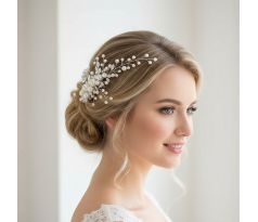 2x ozdoba do vlasů s perličkami