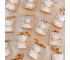 Dárek pro svatebčany - svíčka medvídek malý