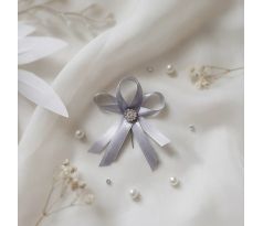 Svatební vývazek zdobený stříbrný 3