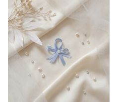 Svatební vývazek zdobený modrý 3