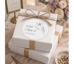 Svatební nálepky na výslužky a dárky