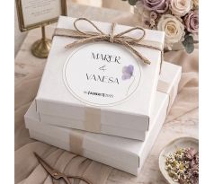 Svatební nálepky na výslužky a dárky