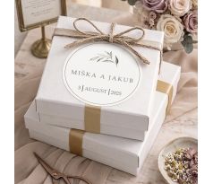 Svatební nálepky na výslužky a dárky