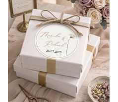 Svatební nálepky na výslužky a dárky