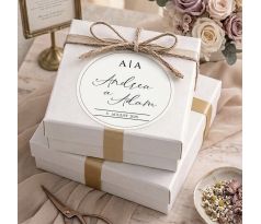 Svatební nálepky na výslužky a dárky