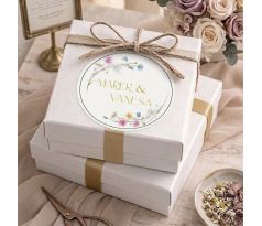 Svatební nálepky na výslužky a dárky