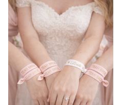 Náramky na rozlučku se svobodou růžové