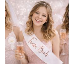 Šerpa pro družičku růžově zlatá