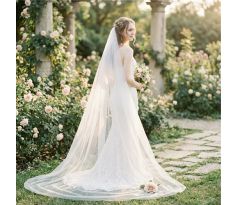 Dlouhý svatební závoj