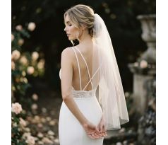 Krátký svatební závoj pro nevěstu